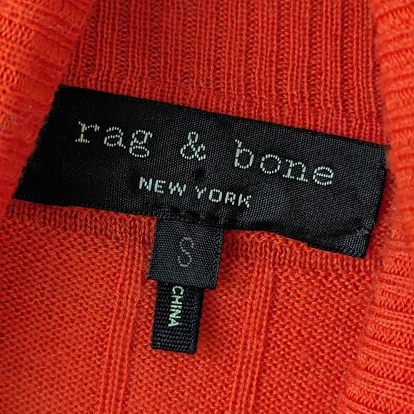 Rag & Bone Merino Wool Colorblock Knit Lightweight Turtleneck sz S - Picture 6 of 6